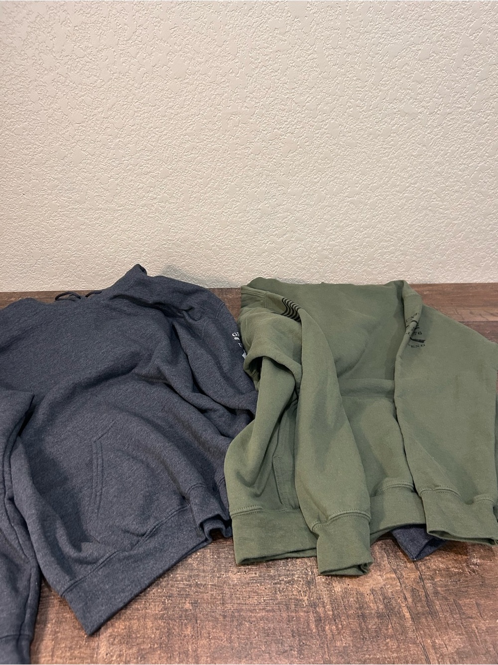 Grunt Style Men's Pullover Sweatshirt Hoodie Bundle of 2 sleeve logos